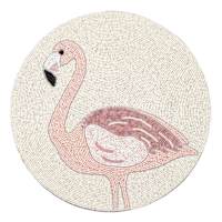 Flamingo Fully Beaded Placemat