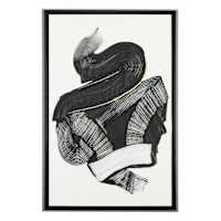 Crosby St. Framed Abstract Canvas Wall Art, 24x36