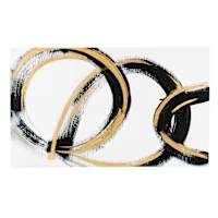 Crosby St.Abstract Swirls Canvas Wall Art, 36x60