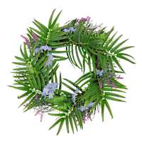Blossom, Heather & Palm Wreath, 22"