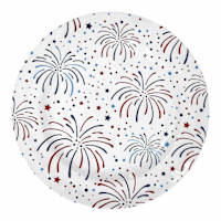 Patriotic Melamine Firework Dinner Plate, 11"