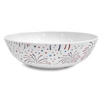 Melamine Firework Serving Bowl, 12"