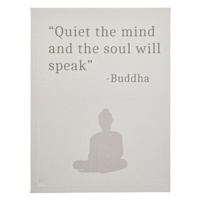 Quiet The Mind Canvas Wall Art, 12x16