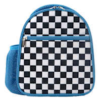 Blue Checkered Insulated Kids Lunch Box