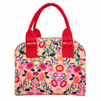 Pink Multi Painted Insulated Lunch Tote