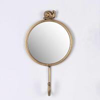 Honeybloom Snail Gold Metal Mirror Wall Hook