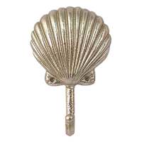Honeyloom Blue Shell Gold Metal Wall Hook