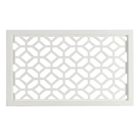 Providence White Cut Out Wooden Wall Art, 24x14