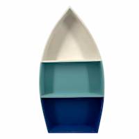 Honeybloom Blue Canoe Wall Decor, 24"