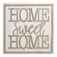 Honeybloom Home Sweet Home Wooden Wall Art, 16"