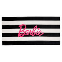 Striped Barbie Kids Beach Towel, 28x58