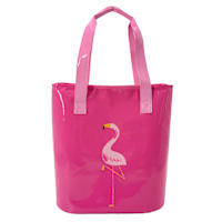 Flamingo Insulated Cooler Tote, 14x7