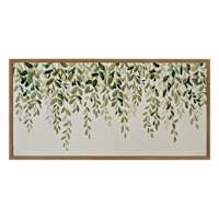 Framed Hanging Greenery Canvas Wall Art, 32x16