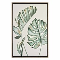 Framed Leaves Canvas Wall Art, 24x36