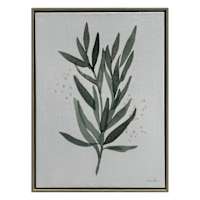Framed Leaf Canvas Wall Art, 12x16