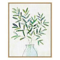Framed Greenery Canvas Wall Art, 23x29