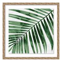 Glass Framed Palm Print Wall Art, 19"