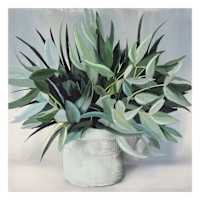Greenery Canvas Wall Art, 24"