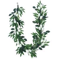 White Tulip Garland, 72"