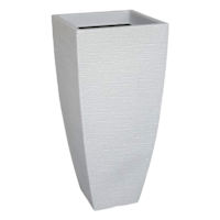 Japi Sandstone Slim Modern Square Outdoor Planter, Small