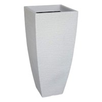 Japi Sandstone Slim Modern Square Outdoor Planter, Medium