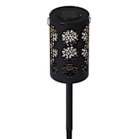Solar Laser Cut Flowers Lantern Pathway Light