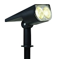 50-Lumen Solar Black Spotlight