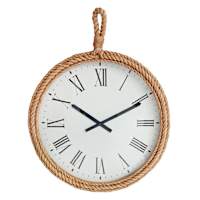 Honeybloom Jute Wall Clock, 24"