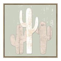 Cactus Trio Wooden Wall Art, 24"