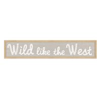 Wild West Framed Wooden Wall Art, 40x8