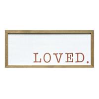 Framed Wooden Loved Sign, 8x20