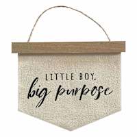 Little Boy Big Purpose Wall Pendant, 8x10
