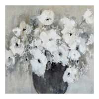 Grey & White Canvas Wall Art, 30"