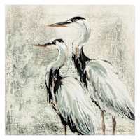 Heron Canvas Wall Art, 24"