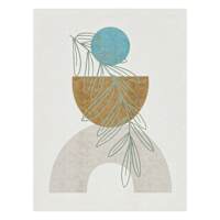 Boho Abstract Canvas Wall Art, 12x16