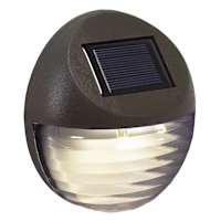 2-Lumen Solar Brown Circle Deck Light