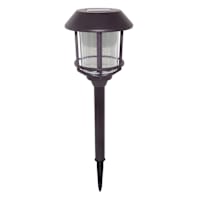 6-Pack 8-Lumen Solar  Oil Rubbed Bronze Caged Pathway Lights