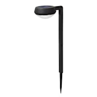 15-Lumen Solar Black Down Pathway Light