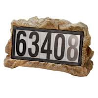 Solar Rock Address Light