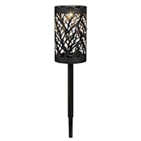 Solar Laser Cut Leaves Lantern Pathway Light