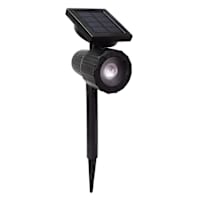 20-Lumen Solar Black Spotlight