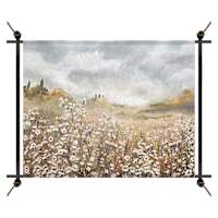 Wildflower Field Metal Tapestry Wall Art, 23x20