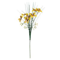 Yellow Butterfly, Grass & Berry Spray, 26"