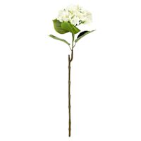 24IN WH FABRIC REAL FEEL HYDRANGEA STEM