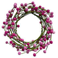 Pink Coiled Berries Garland, 60"
