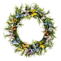 Butterfly & Fern Wreath, 22"