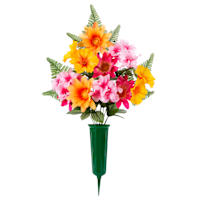 Patriotic Butterfly Floral Round Vase, 22"