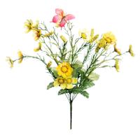 Yellow Cosmos, Heather & Butterfly Bush, 20"