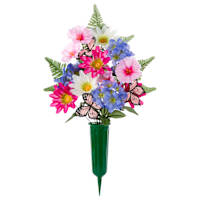 Patriotic Butterfly Floral Round Vase, 22"