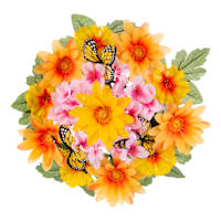 Patriotic Butterfly Wreath, 16"